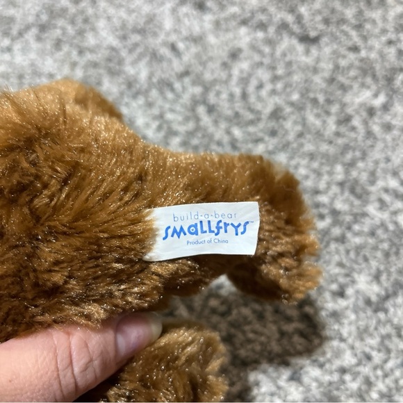 Easter Bunny Brown Stuffed Pink Ears & Feet White Bel1y Build A Bear Smallfrys - Picture 6 of 8